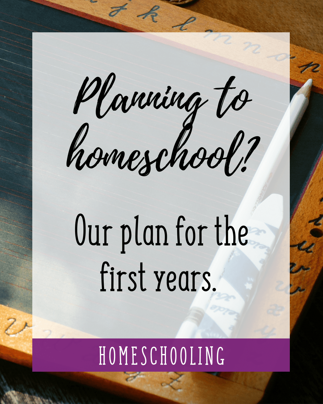 planning to homeschool?