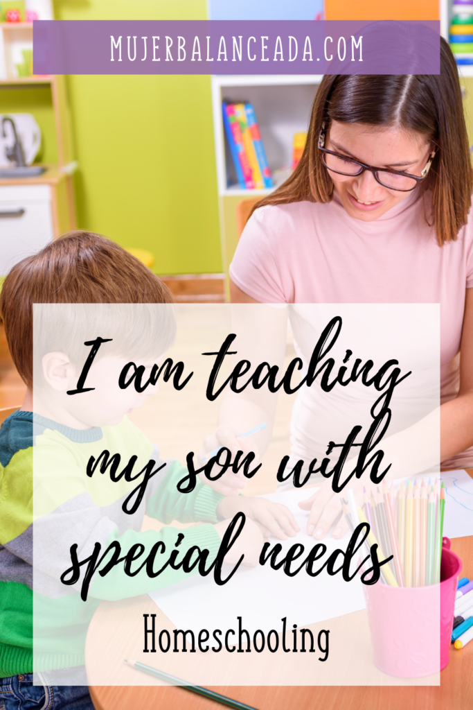 Pin Imahe for the article how are we Homeschooling with Special Needs
