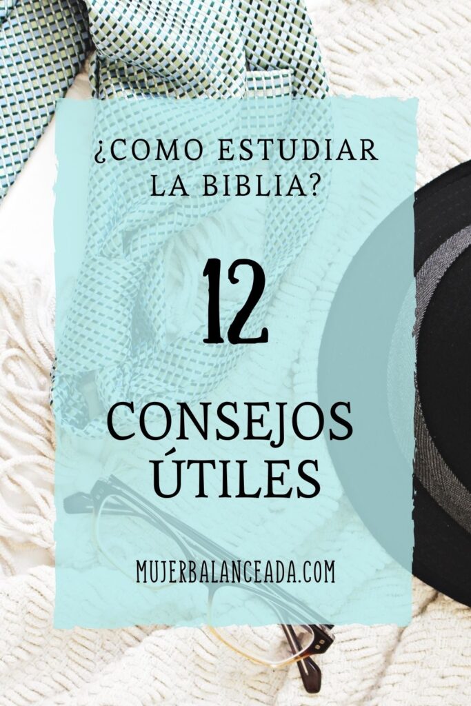 sombrero, gafas, y bufandas con el texto ¿como estudiar la biblia? 